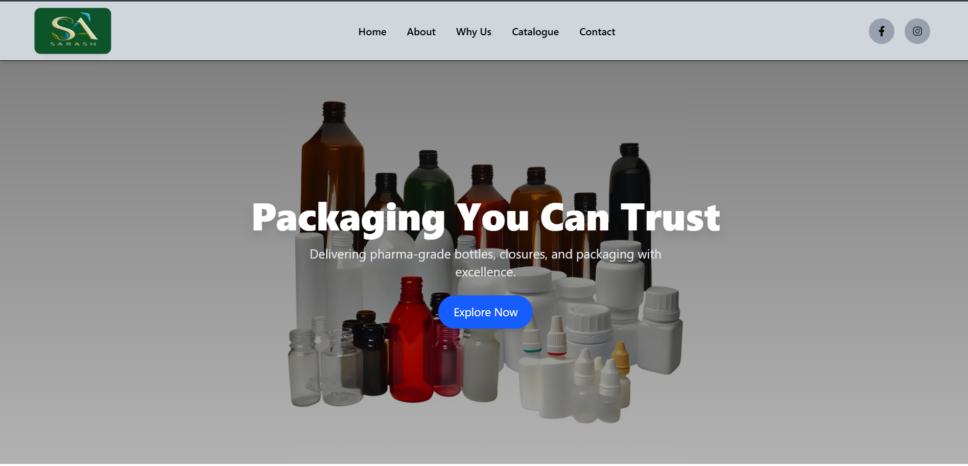 Sarash Packaging - Freelance Web