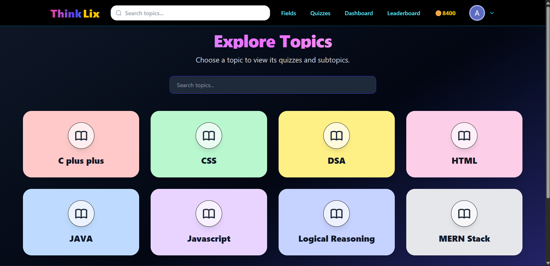 ThinkLix - Quiz & Analytics Platform